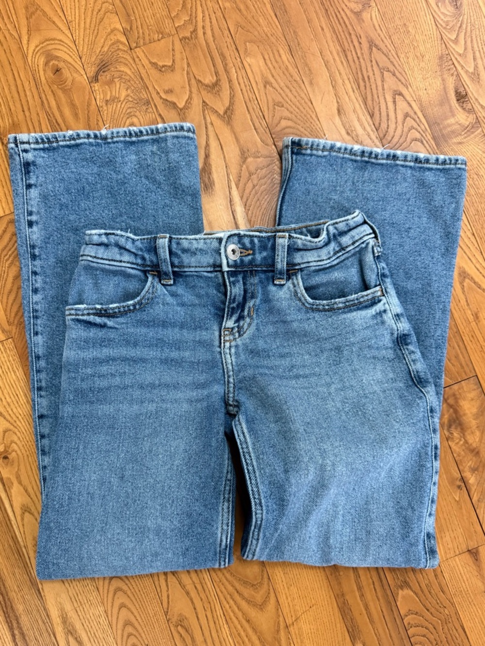 abercrombie kids Girls Medium Blue Straight-Leg Jeans